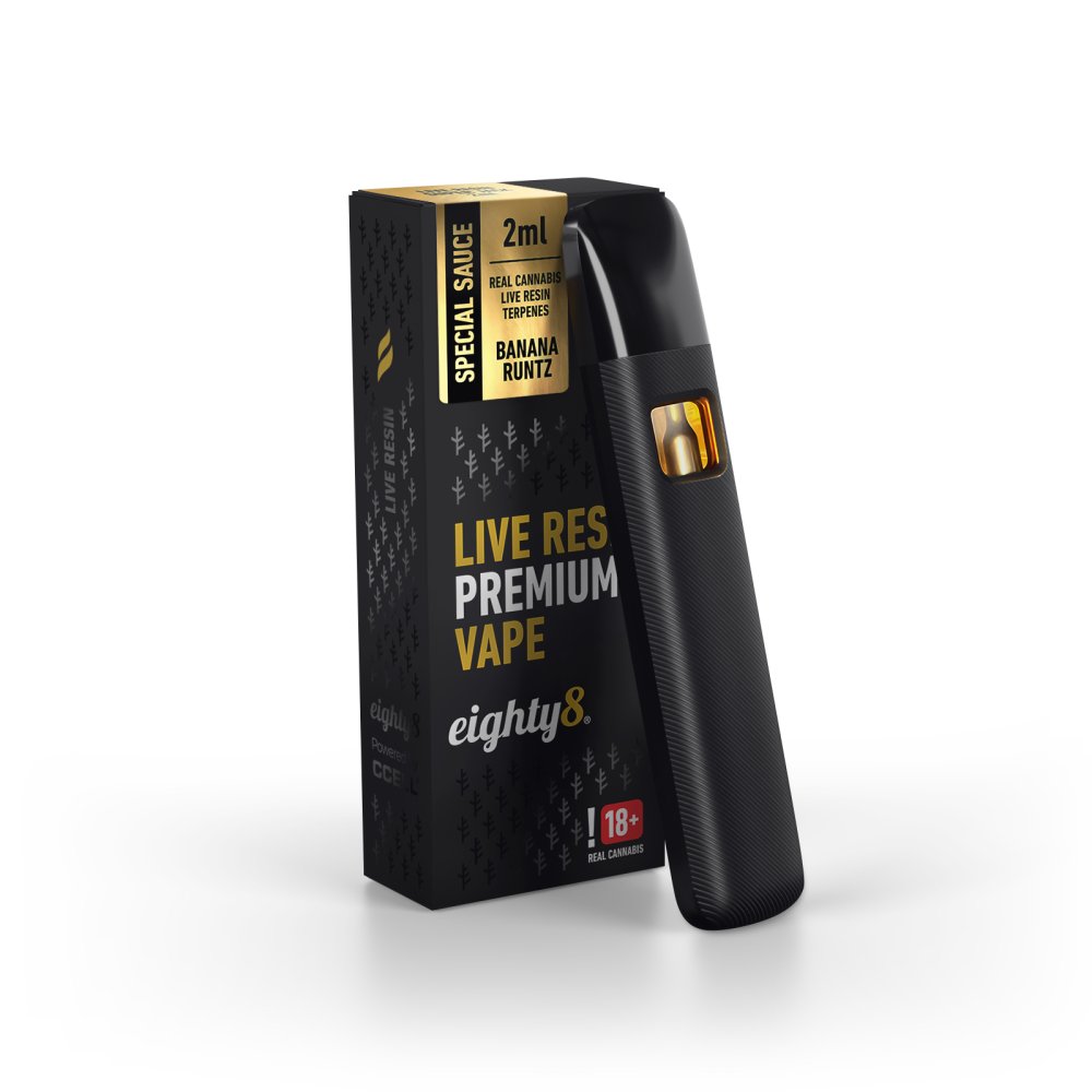 Eighty8 LIVE RESIN DISPOSABLE VAPE Banana runtz 1 ml